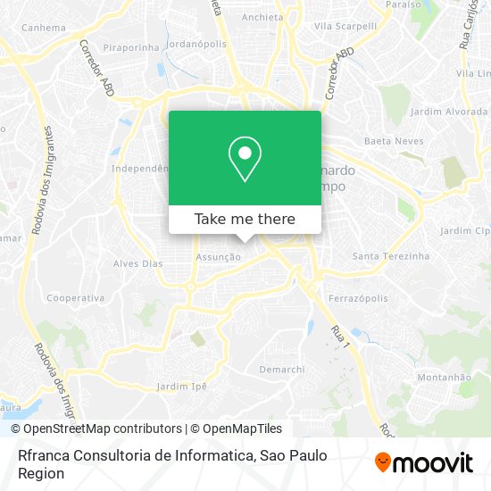 Mapa Rfranca Consultoria de Informatica