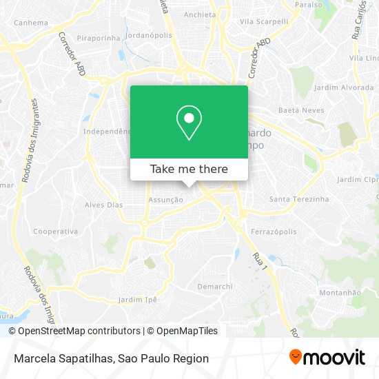 Marcela Sapatilhas map