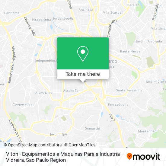 Mapa Viton - Equipamentos e Maquinas Para a Industria Vidreira