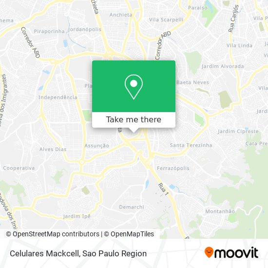 Celulares Mackcell map