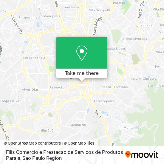 Filis Comercio e Prestacao de Servicos de Produtos Para a map