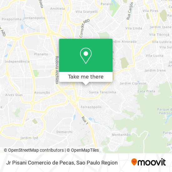 Jr Pisani Comercio de Pecas map