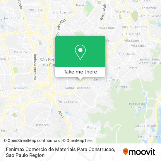Fenimax Comercio de Materiais Para Construcao map