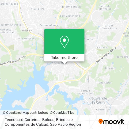 Tecnocard Carteiras, Bolsas, Brindes e Componentes de Calcad map