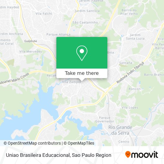 Mapa Uniao Brasileira Educacional