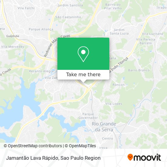Jamantão Lava Rápido map