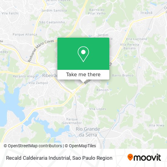 Recald Caldeiraria Industrial map