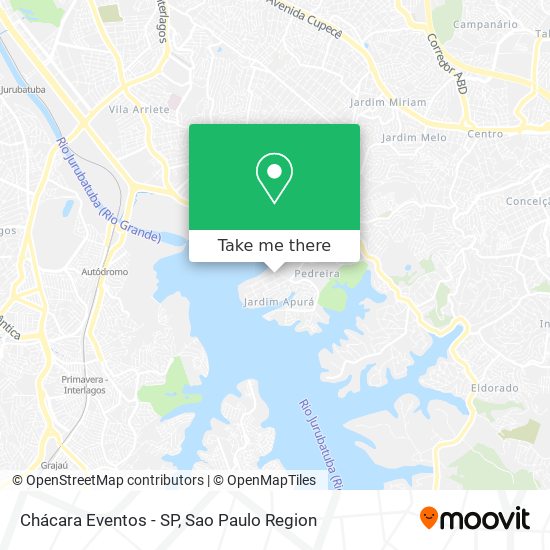 Mapa Chácara Eventos - SP