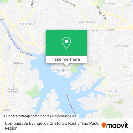 Comunidade Evangélica Cristo É a Rocha map