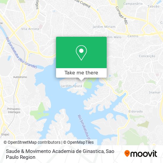 Mapa Saude & Movimento Academia de Ginastica