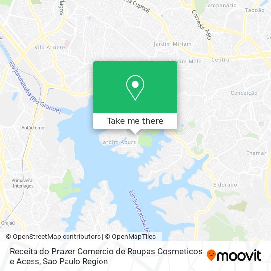 Receita do Prazer Comercio de Roupas Cosmeticos e Acess map