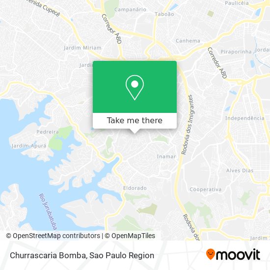 Mapa Churrascaria Bomba