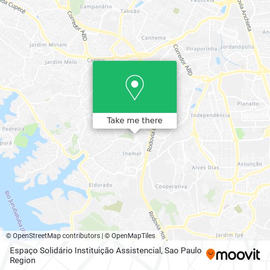 Espaço Solidário Instituição Assistencial map
