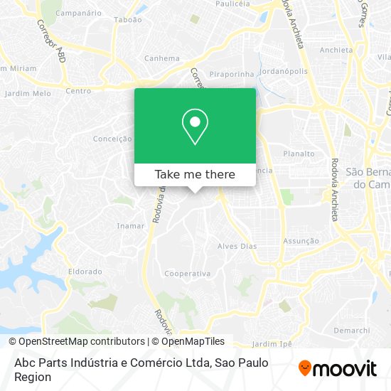 Abc Parts Indústria e Comércio Ltda map