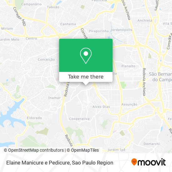 Elaine Manicure e Pedicure map