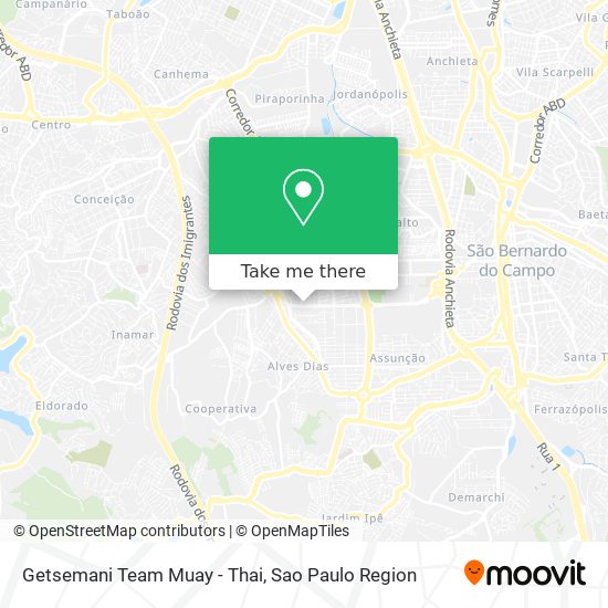 Getsemani Team Muay - Thai map