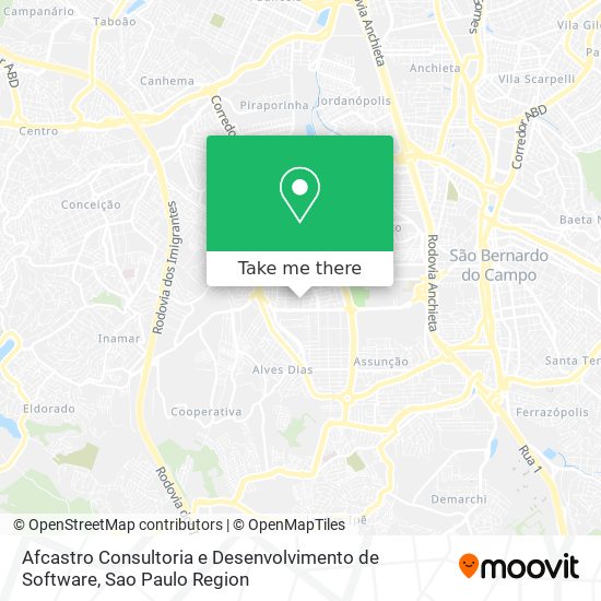 Afcastro Consultoria e Desenvolvimento de Software map