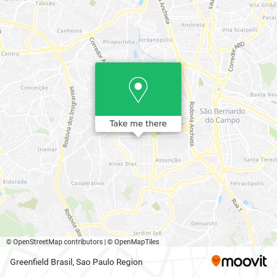 Greenfield Brasil map