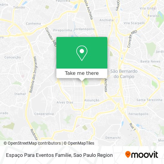 Espaço Para Eventos Familie map