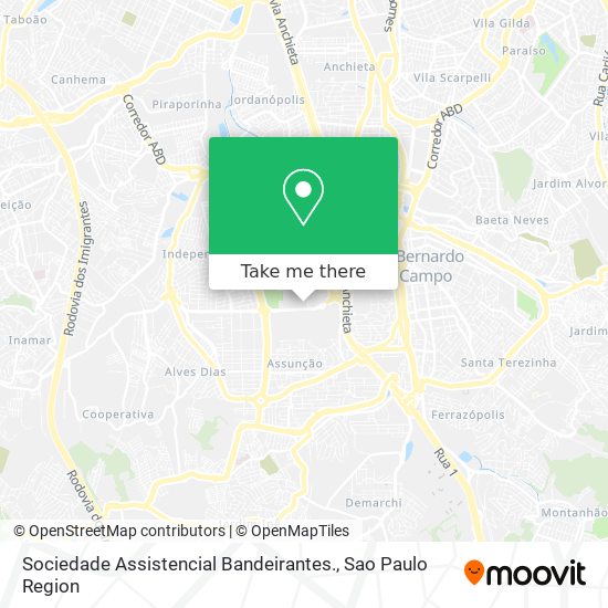 Sociedade Assistencial Bandeirantes. map