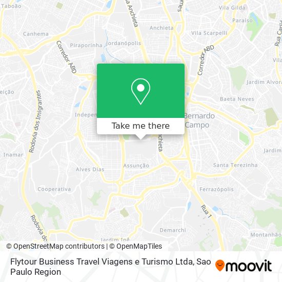 Flytour Business Travel Viagens e Turismo Ltda map