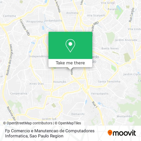 Mapa Fp Comercio e Manutencao de Computadores Informatica