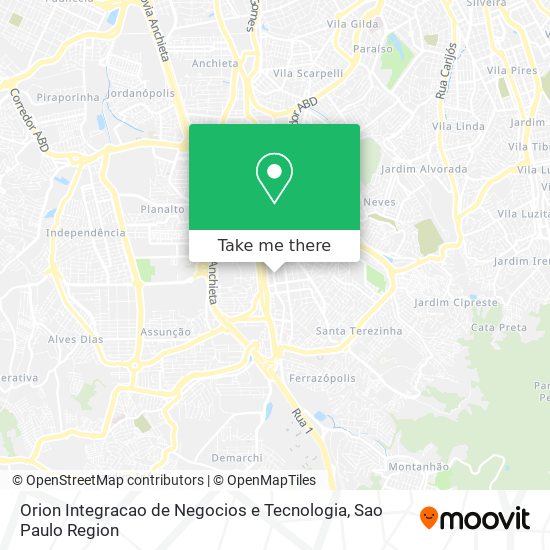 Orion Integracao de Negocios e Tecnologia map