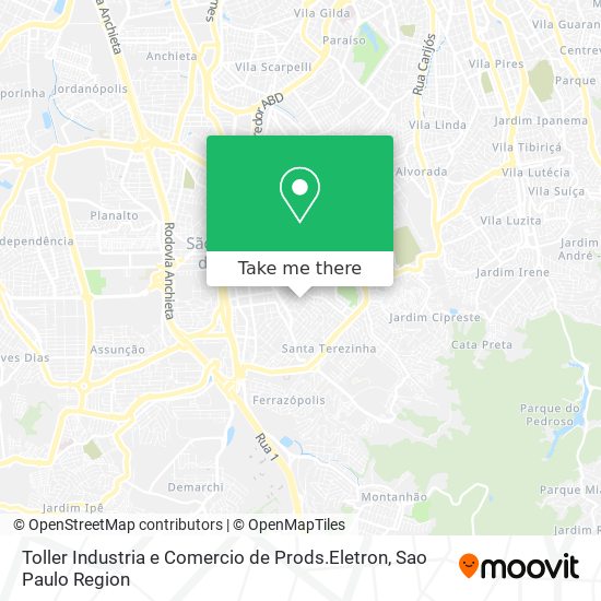Toller Industria e Comercio de Prods.Eletron map
