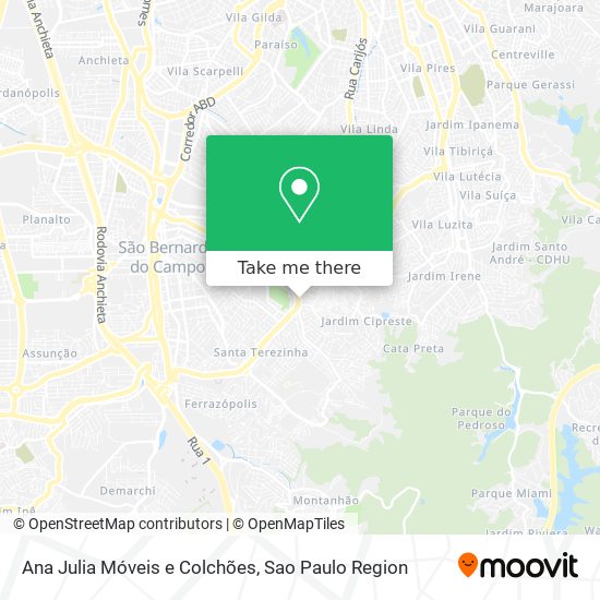 Ana Julia Móveis e Colchões map