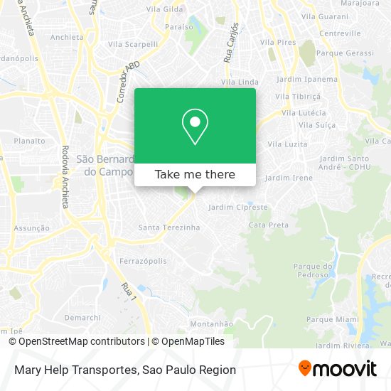 Mary Help Transportes map