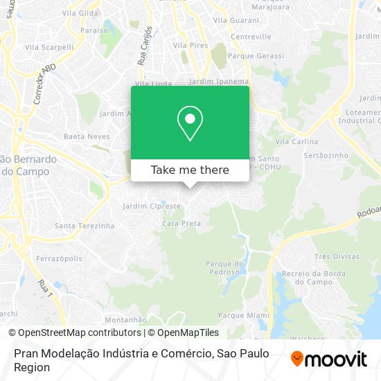 Pran Modelação Indústria e Comércio map