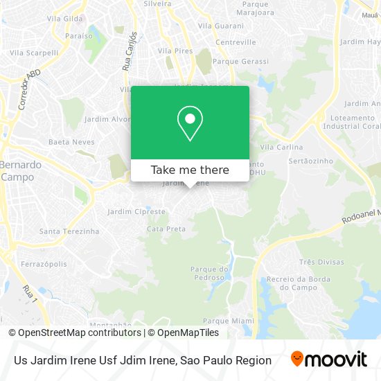 Us Jardim Irene Usf Jdim Irene map