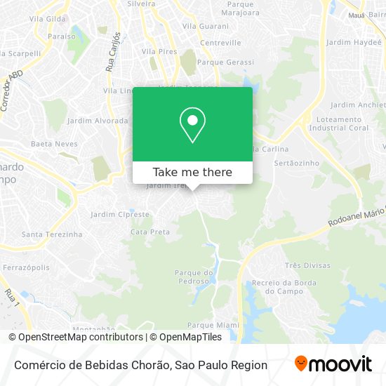 Comércio de Bebidas Chorão map