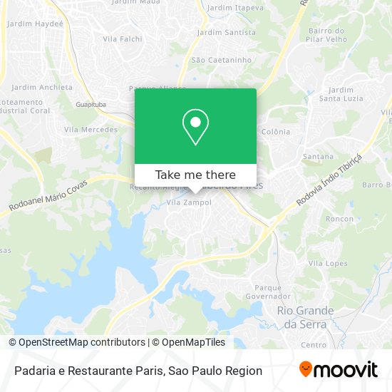 Padaria e Restaurante Paris map