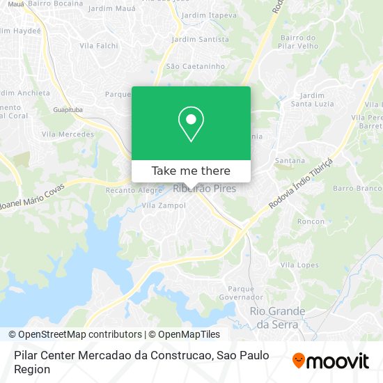 Pilar Center Mercadao da Construcao map