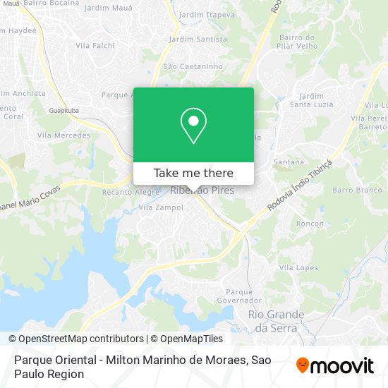 Parque Oriental - Milton Marinho de Moraes map