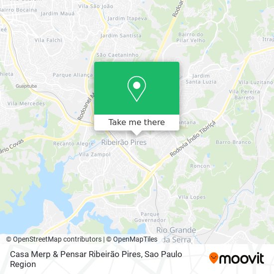 Casa Merp & Pensar Ribeirão Pires map