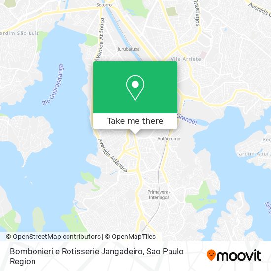 Mapa Bombonieri e Rotisserie Jangadeiro