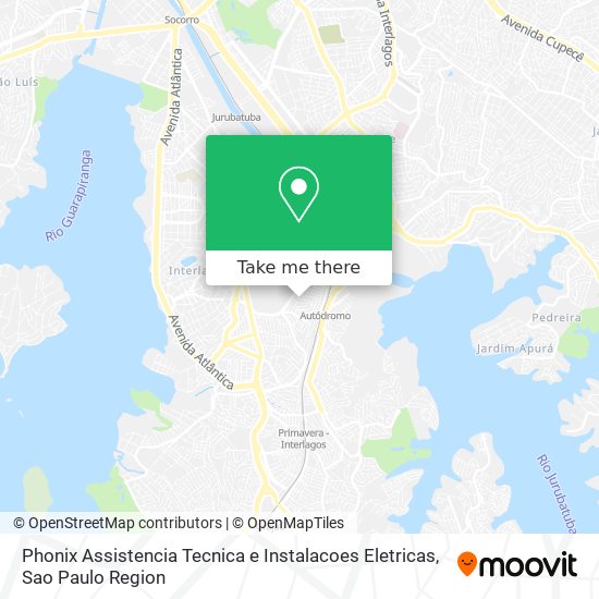 Mapa Phonix Assistencia Tecnica e Instalacoes Eletricas