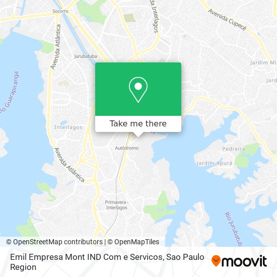 Emil Empresa Mont IND Com e Servicos map