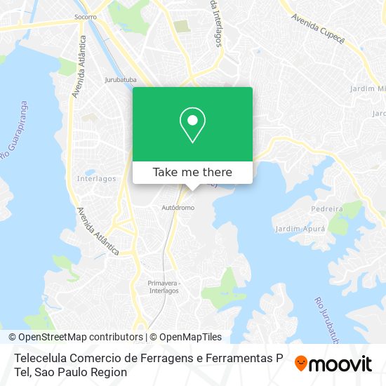 Mapa Telecelula Comercio de Ferragens e Ferramentas P Tel