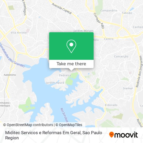 Mapa Miditec Servicos e Reformas Em Geral