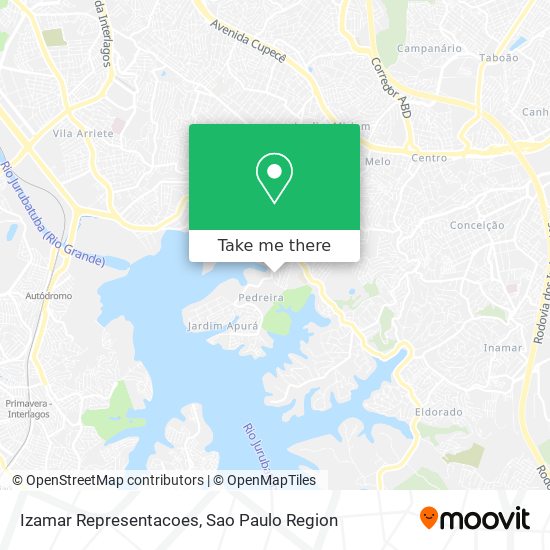 Izamar Representacoes map
