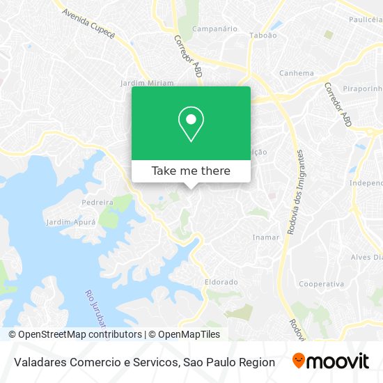 Mapa Valadares Comercio e Servicos