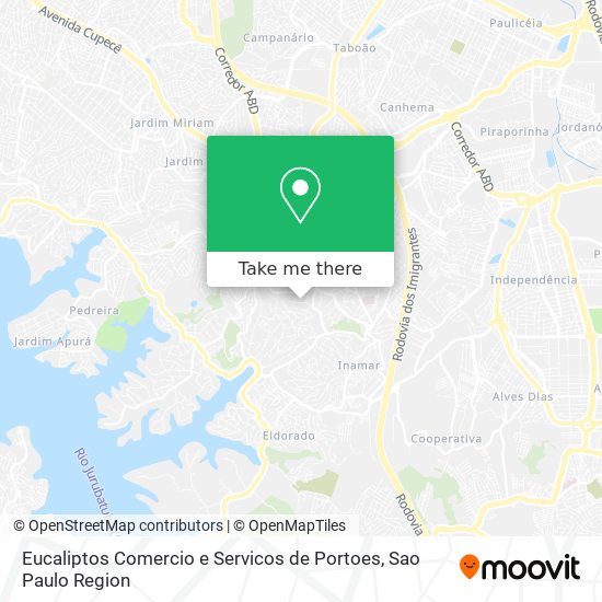 Mapa Eucaliptos Comercio e Servicos de Portoes