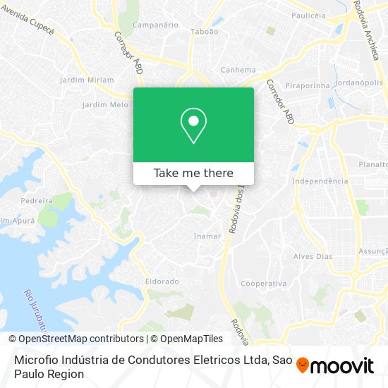 Microfio Indústria de Condutores Eletricos Ltda map