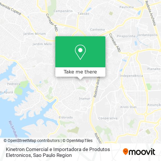 Mapa Kinetron Comercial e Importadora de Produtos Eletronicos