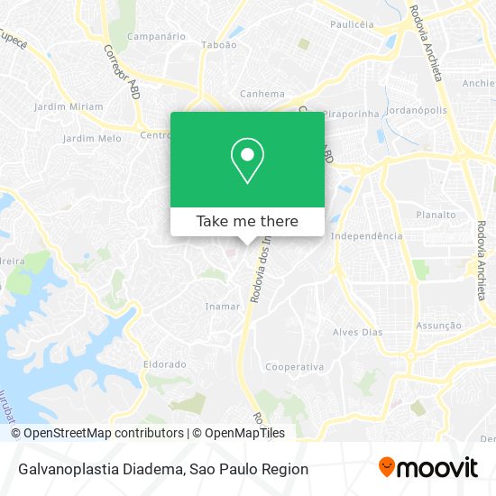 Galvanoplastia Diadema map