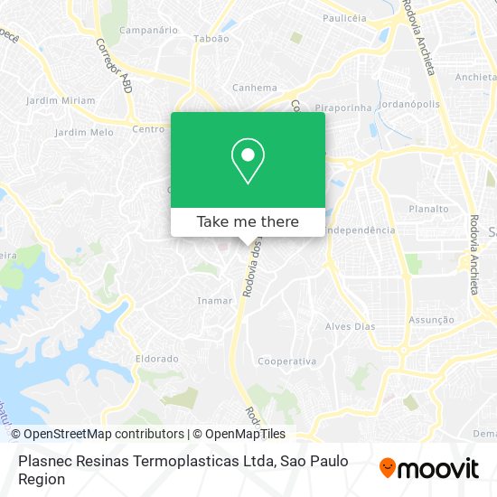 Plasnec Resinas Termoplasticas Ltda map