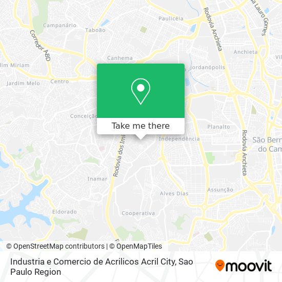 Mapa Industria e Comercio de Acrilicos Acril City